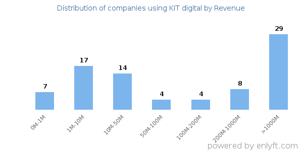 KIT digital clients - distribution by company revenue