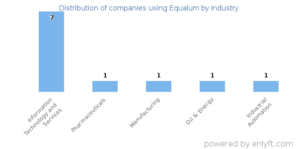 Companies using Equalum - Distribution by industry